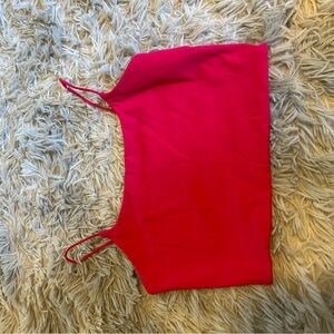Garage Hot Pink Spaghetti Strap Crop Top